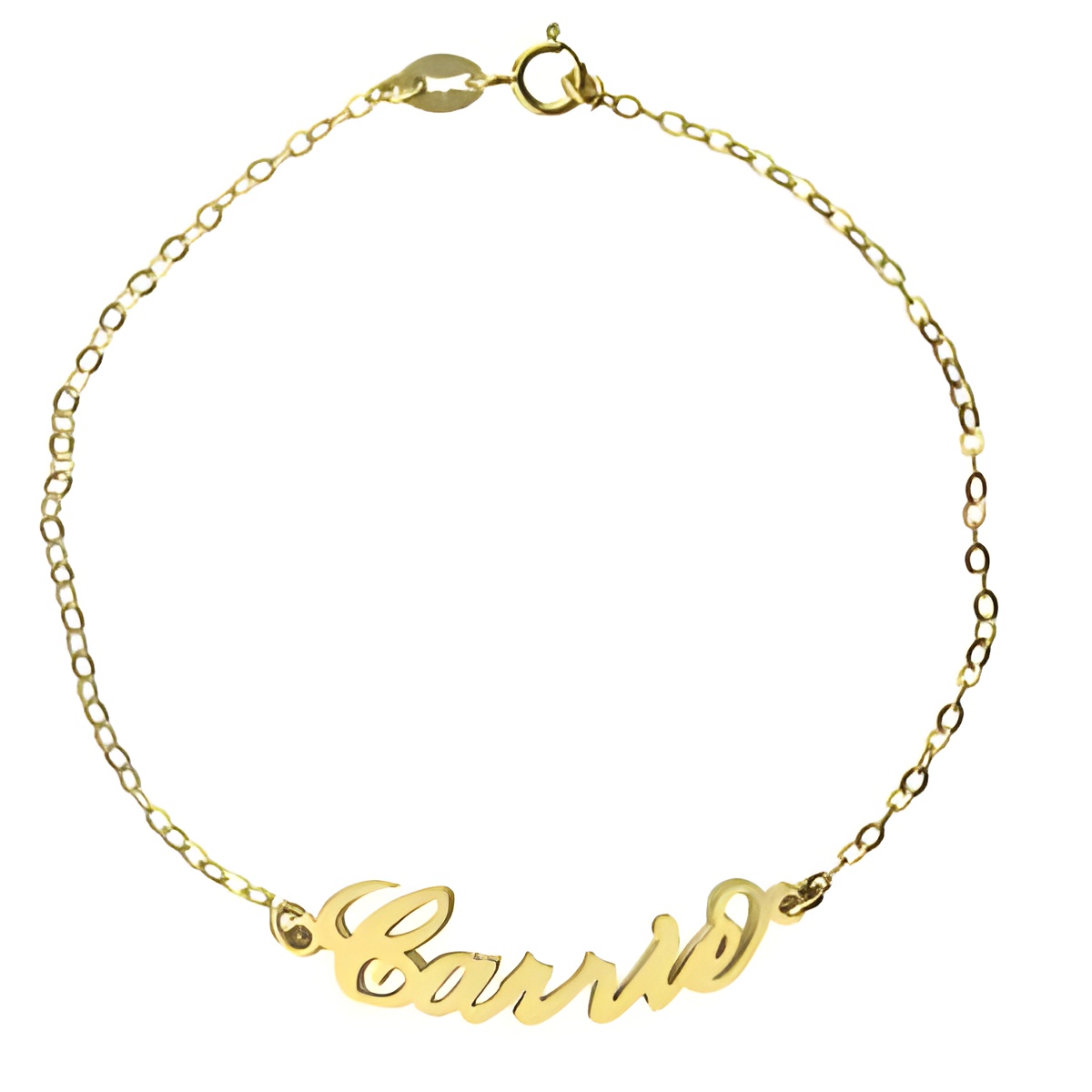 Custom name bracelet and anklet for personal expression