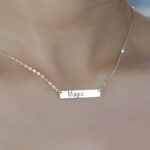 Carry Your Story Close – Custom Nameplate Bar Necklace with Meaningful Icons – A Timeless Treasure for You or Loved Ones - Image 4