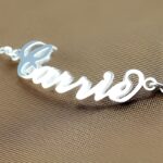 Embrace Your Name's Glow – Delicate Sterling Silver Name Bracelet & Anklet – For Her Special Moments - Image 2