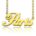 Personalized name necklace gift in elegant design