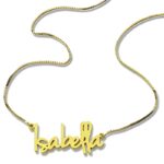 Whispered Elegance – Delicate Retro Name Necklace – A Cherished Keepsake for Her - Image 2