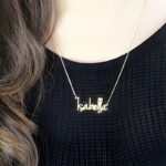 Whispered Elegance – Delicate Retro Name Necklace – A Cherished Keepsake for Her - Image 3