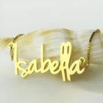 Whispered Elegance – Delicate Retro Name Necklace – A Cherished Keepsake for Her - Image 4