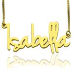Delicate retro name necklace for heartfelt gifting
