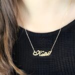 Embrace Your Story – Elegant Nameplate Necklace for Her Special Moments - Image 3