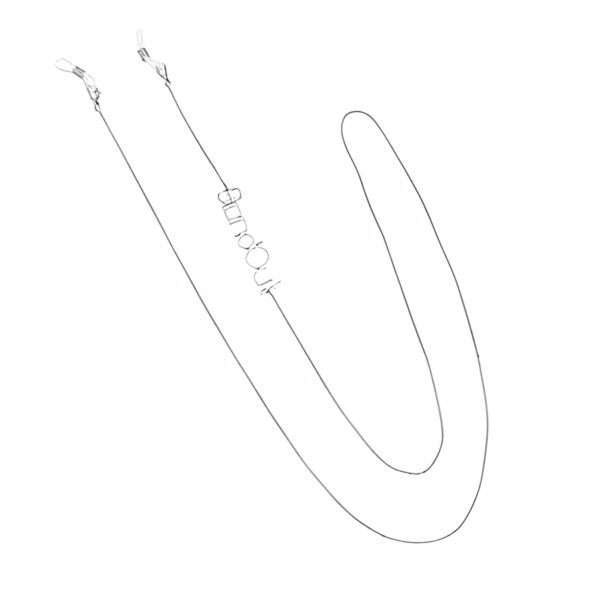 Personalized glasses chain with initial charm for your story