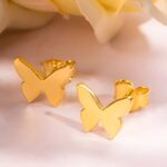 Whisper of Wings – Delicate Butterfly Stud Earrings – A Cherished Token for Her - Image 4