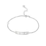 Carry Your Story Close – Sterling Silver Name Bar Bracelet with Birthstone – A Treasured Keepsake for Loved Ones - Image 2
