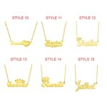 Carry Your Story Close – Elegant Name Necklace in Brass – A Timeless Treasure for Her - Image 2