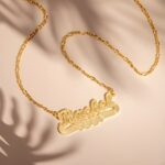 Carry Your Story Close – Elegant Name Necklace in Brass – A Timeless Treasure for Her - Image 6