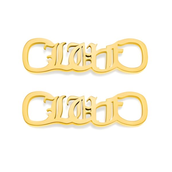 Custom stainless steel shoelace buckle for your journey