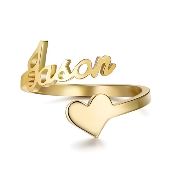 Personalized copper name ring carrying your story