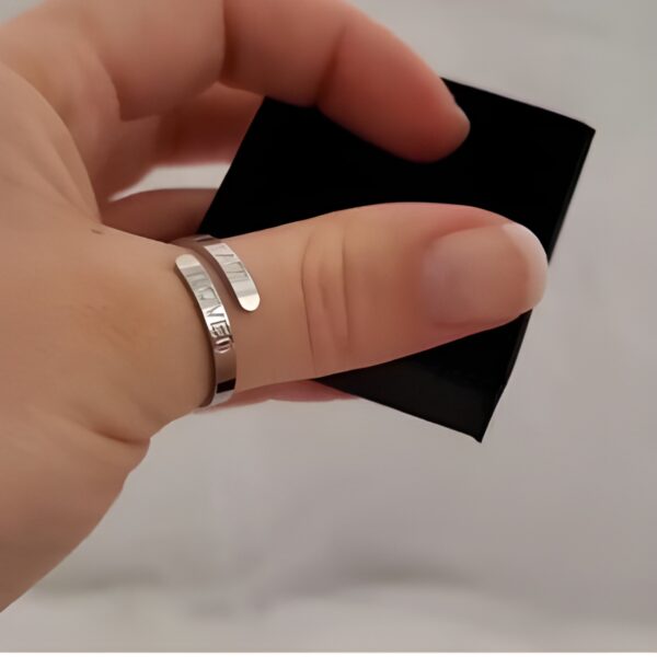 double name stainless steel ring for cherished moments