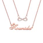 Embrace Endless Connections – Double-Layered Infinity Name Necklace – A Timeless Treasure for Her - Image 3