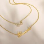 Embrace Endless Connections – Double-Layered Infinity Name Necklace – A Timeless Treasure for Her - Image 5