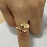 Embrace the Wild Spirit – Adjustable Panther Ring in Sterling Silver and Brass – For the Bold and Fearless - Image 5