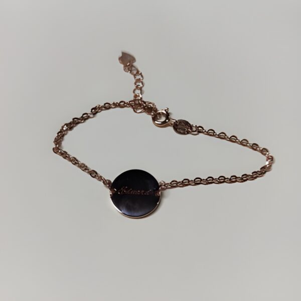 Personalized name disc bracelet for cherished friends