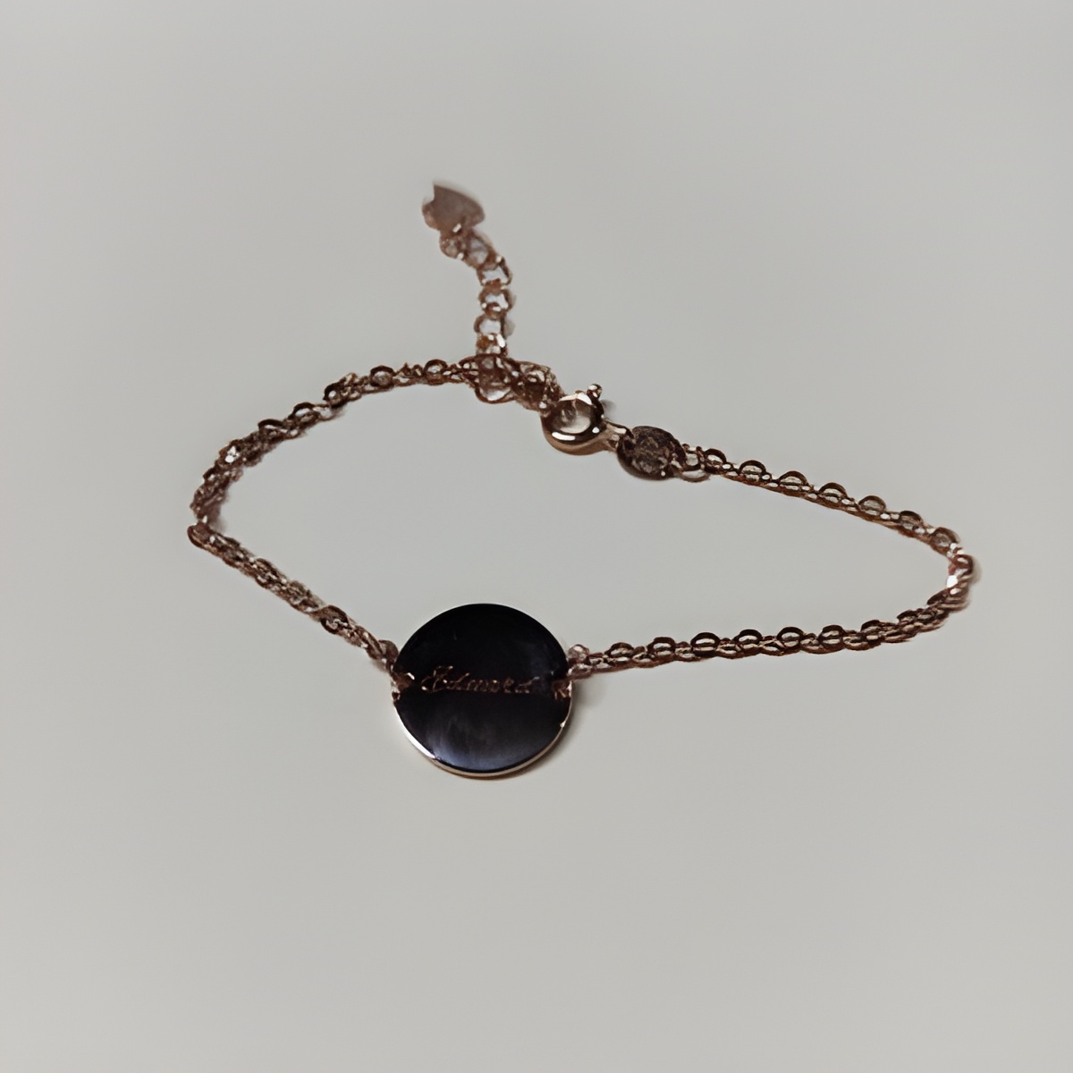 Personalized name disc bracelet for cherished friends