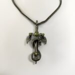 Embrace Strength and Spirit – Dragon and Sword Birthstone Necklace – A Bold Treasure for the Courageous Heart - Image 2