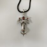 Embrace Strength and Spirit – Dragon and Sword Birthstone Necklace – A Bold Treasure for the Courageous Heart - Image 6