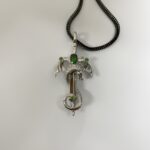 Embrace Strength and Spirit – Dragon and Sword Birthstone Necklace – A Bold Treasure for the Courageous Heart - Image 7