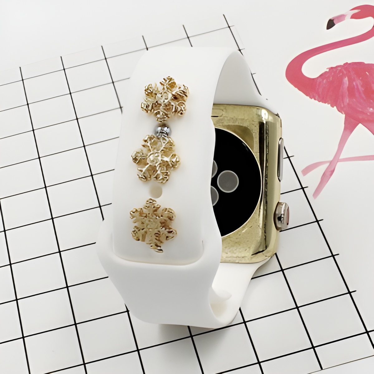 Snowflake charm for Apple Watch adds elegance