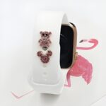 Customizable pink watch charm for Apple Watch lovers