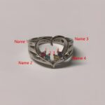 Carry Your Love Close – Engraved Birthstone Name Ring – A Cherished Token for Her - Image 3