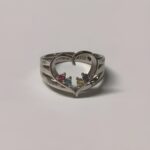 Engraved birthstone name ring to carry your love close