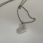 Carry Two Hearts as One – Fingerprint Heart Necklace – A Timeless Token of Togetherness - Image 2