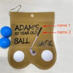Custom golf ball sack for devoted golfers