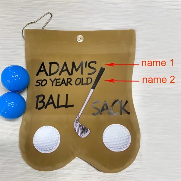 Custom golf ball sack for devoted golfers
