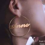Embrace Your Story – Custom Name Hoop Earrings – A Cherished Gift for Her - Image 4