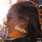 Embrace Your Story – Custom Name Hoop Earrings – A Cherished Gift for Her - Image 5