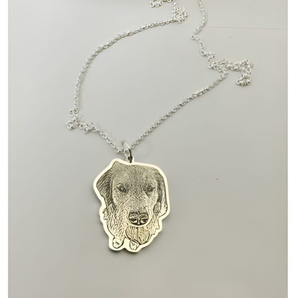 Pet photo necklace memorial gift for cherished companions