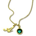 Embrace Your Story – Birthstone Initial Necklace – A Cherished Treasure for Loved Ones - Image 2