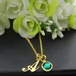 Embrace Your Story – Birthstone Initial Necklace – A Cherished Treasure for Loved Ones - Image 4