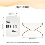 Illuminate Your Sentiments – Elegant Gold-Edged Pearlescent Greeting Card – For Cherished Moments & Heartfelt Wishes - Image 5