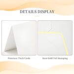 Illuminate Your Sentiments – Elegant Gold-Edged Pearlescent Greeting Card – For Cherished Moments & Heartfelt Wishes - Image 6