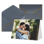 Illuminate Your Sentiments – Elegant Gold-Edged Pearlescent Greeting Card – For Cherished Moments & Heartfelt Wishes - Image 8