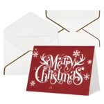 Elegant gold-edged greeting card for cherished moments