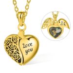Heart-shaped photo locket necklace for cherished memories