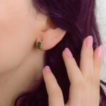 Celebrate Your Loved Ones – Custom Family Birthstone Hoop Earrings – A Cherished Gift for Her Heart - Image 3