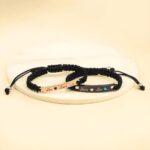 Embrace Your Bond – Custom Birthstone & Name Couple Bracelet Set – Celebrate Love and Togetherness - Image 3