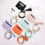 Embrace Every Moment – Chic Keychain Wallet with Beaded Wristlet – For Her Daily Style and Convenience - Image 7