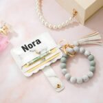 Embrace Every Moment – Chic Keychain Wallet with Beaded Wristlet – For Her Daily Style and Convenience - Image 8