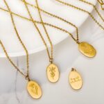 Embrace Your Story – Layered Initial & Birth Flower Necklace Set – A Cherished Gift for Her - Image 11