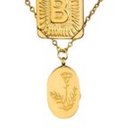 Embrace Your Story – Layered Initial & Birth Flower Necklace Set – A Cherished Gift for Her - Image 4