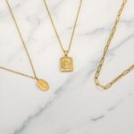 Embrace Your Story – Layered Initial & Birth Flower Necklace Set – A Cherished Gift for Her - Image 6