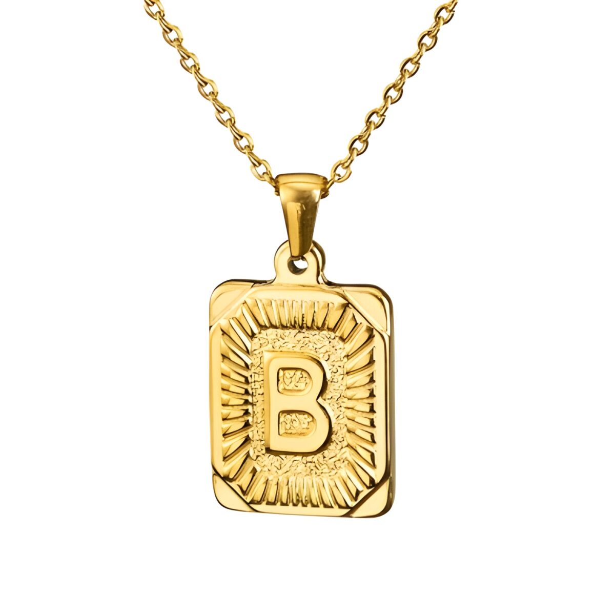 Personalized initial birth flower necklace set for her